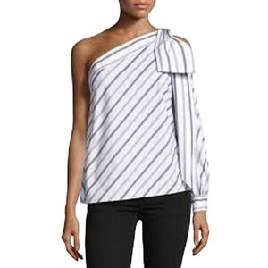 Milly‎ Nina One Shoulder Blouse SZ 2
